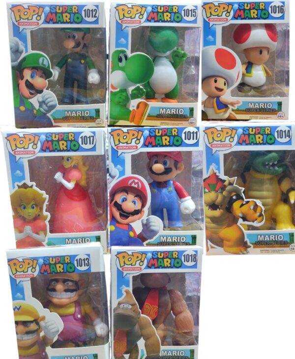 POP SUPER MARIO 8 MODELOS CON NUMERO