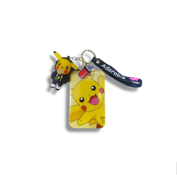 PORTA SUBE CON LLAVERO POKEMON PIKACHU