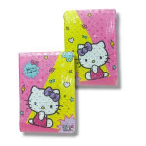 CUADERNO KITTY C/ BRILLOS ROSA/AMARILLO