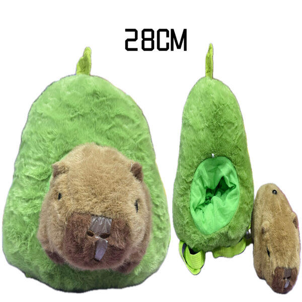 Mochila Capybara Con Casa De Palta Kawaii Carpincho
