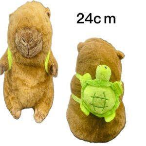 PELUCHE CAPYBARA MOCHILA TORTUGA 24CM
