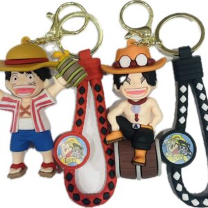 LLAVERO ONE PIECE LUFFY Y ACE NUEVO